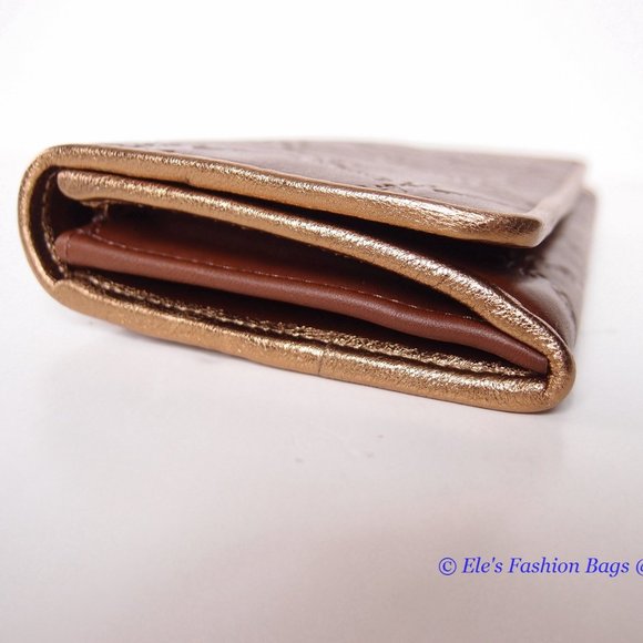 NIB Longchamp LM Cuir Leather Flap Snap Wallet BROWN 100% AUTHENTIC - Picture 9 of 14